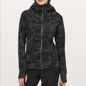 lululemon athletica Black & Charcoal Camo Hooded Full-Zip Sweatshirt